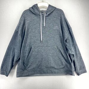 adidas Fleece Lined Hoodie Heather‎ Gray Color Long Sleeve Mens Size XXL
